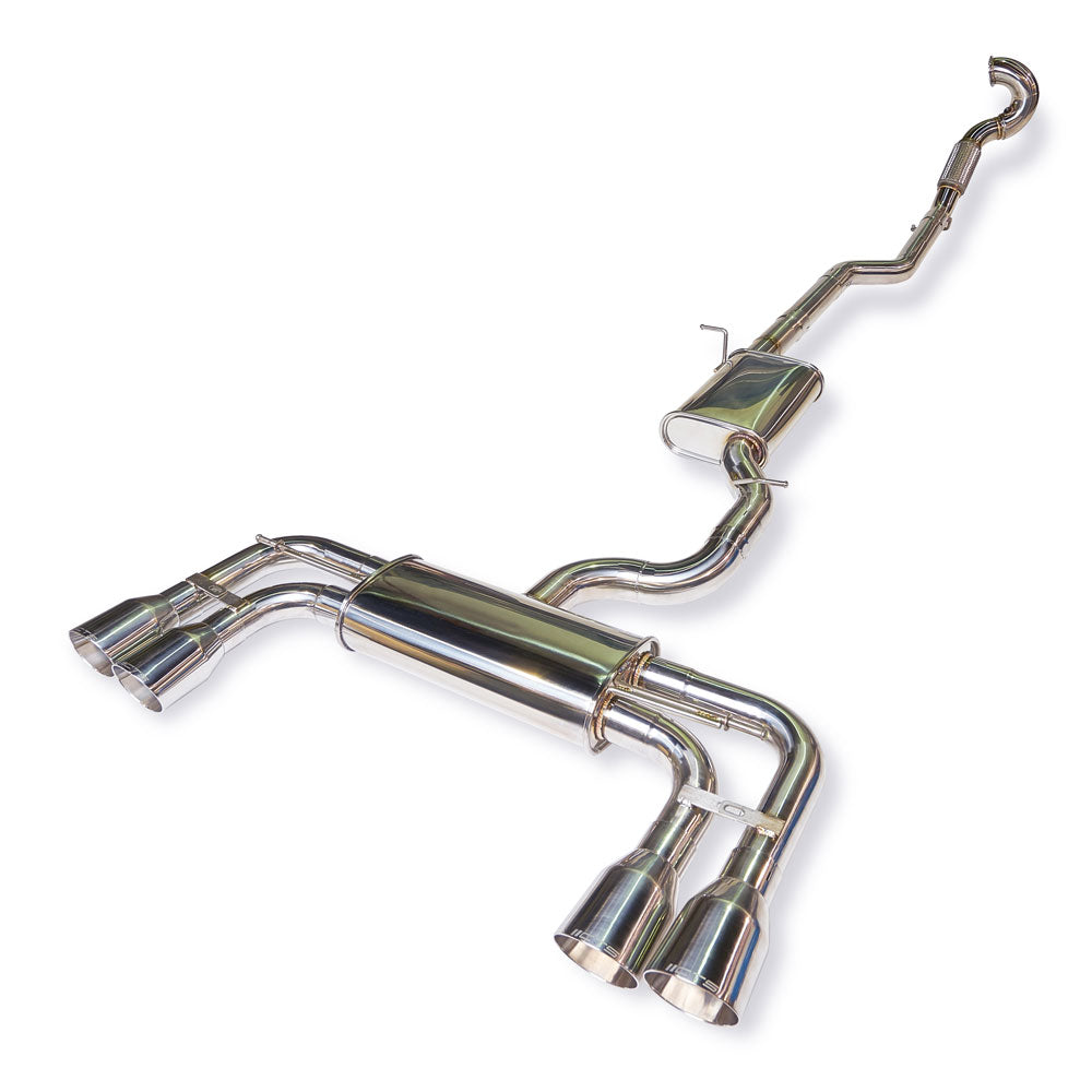 CTS Turbo - VW MK7/7.5 Golf R 3" Turboback High-Flow Cat - CTS-EXH-TB-0020-2-CAT
