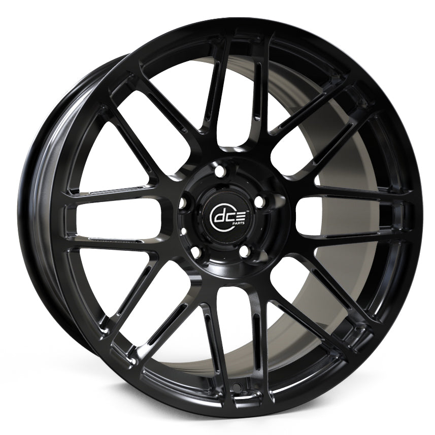 DF Wheels x DCE Parts - DF-12 Forged 1-Piece Wheels Gloss Black