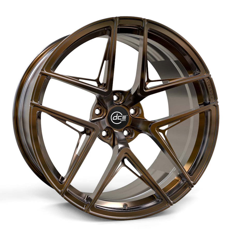 DF Wheels x DCE Parts - DF-13 Forged 1-Piece Wheels Satin Bronze
