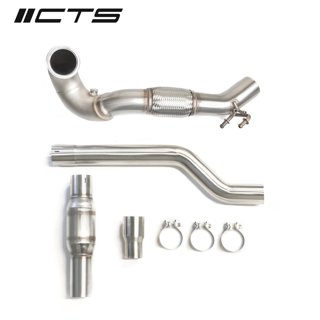 CTS Turbo - MQB VW Tiguan and Audi Q3 AWD 1.8T/2.0T High-Flow Cat - CTS-EXH-DP-0015-T-CAT