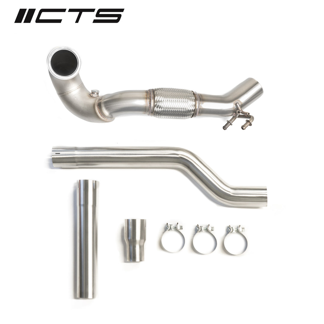 CTS Turbo - MQB VW Tiguan and Audi Q3 AWD 1.8T/2.0T Downpipe (2017+) - CTS-EXH-DP-0015-T