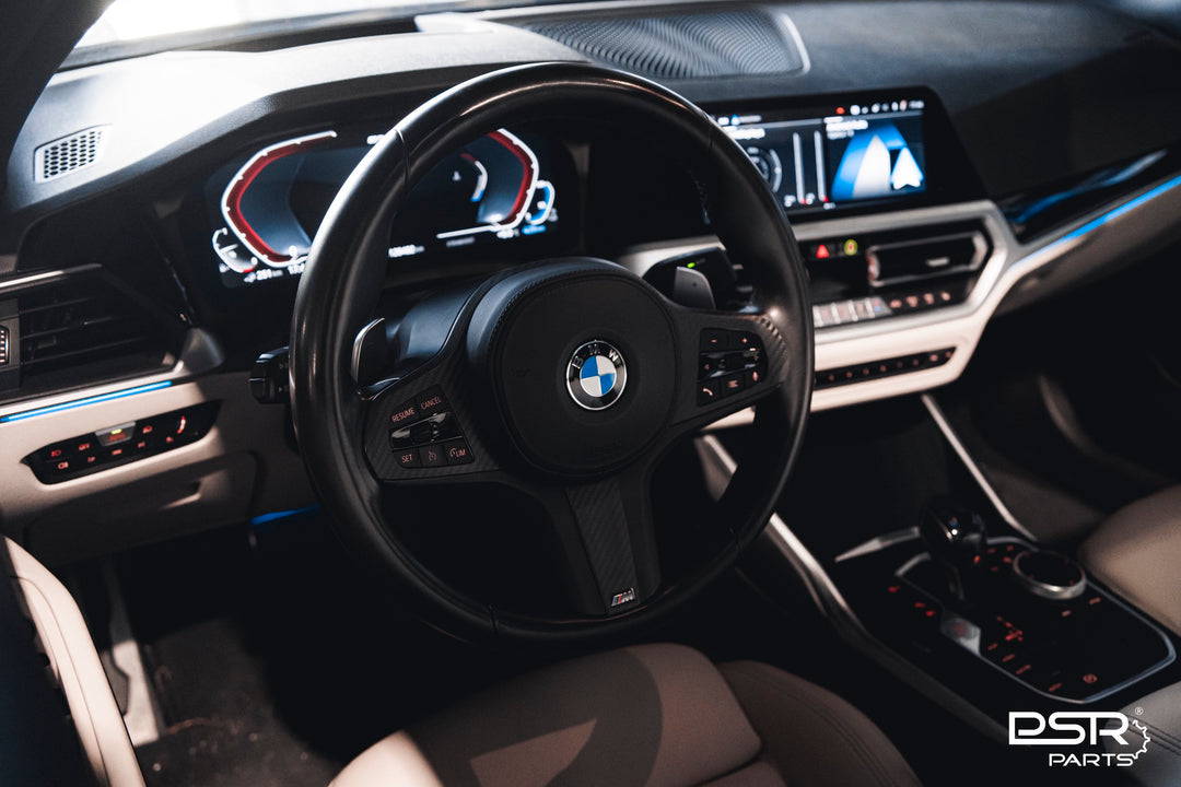 BMW Pre-Preg Carbon Fibre Steering Wheel Trim for BMW M Sport Steering Wheel (F40 F44 G20 G21 G22 G23 G26 G80 G82 G42 G30 G31 F90)