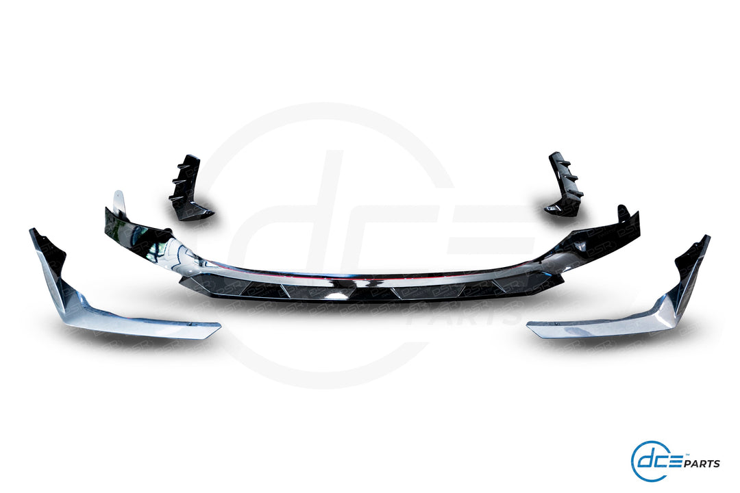 DCE Parts - 5 Piece GTS M-Sport Front Splitter - BMW 3 SERIES G20/G21 Pre-LCI - Gloss Black