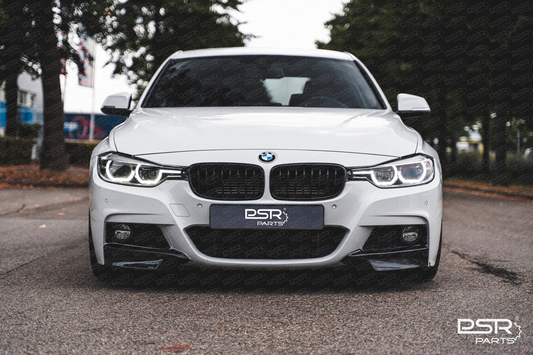 DCE Parts - Splitter Flaps for M-Sport Front Bumper BMW F30 F31 - Gloss Black