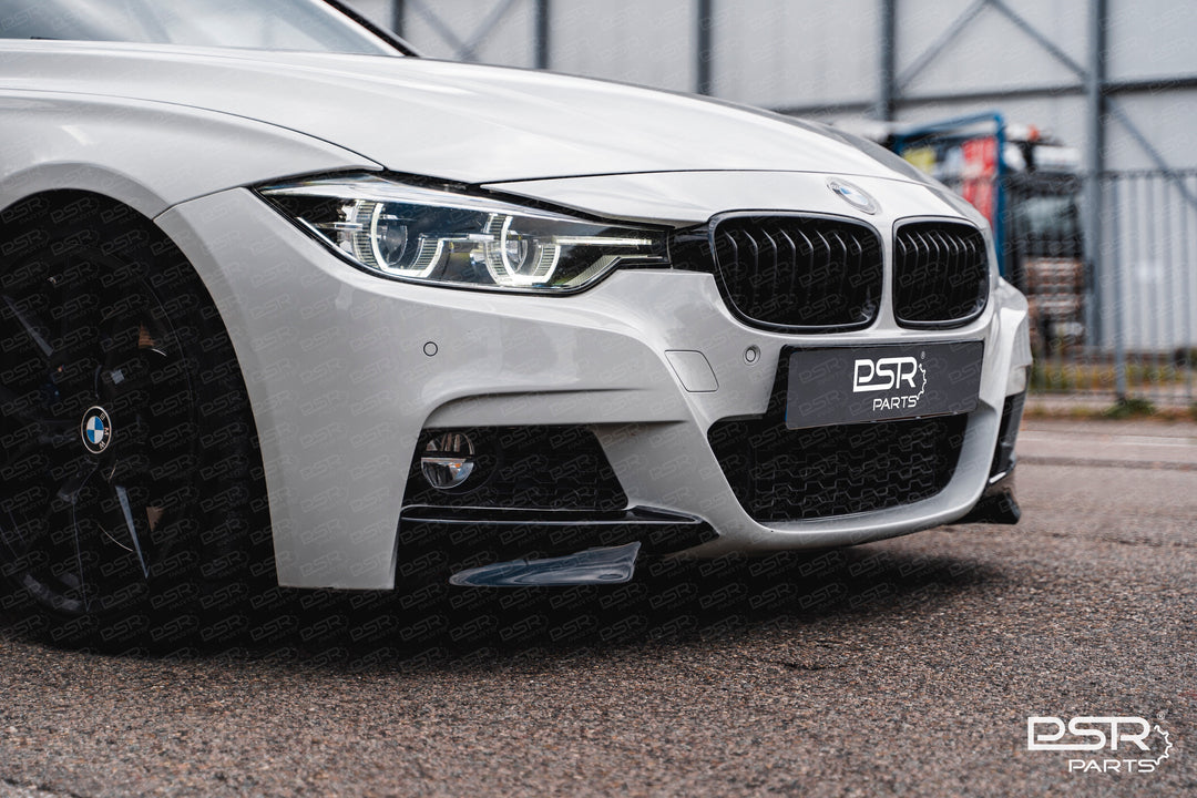 DCE Parts - Splitter Flaps for M-Sport Front Bumper BMW F30 F31 - Gloss Black