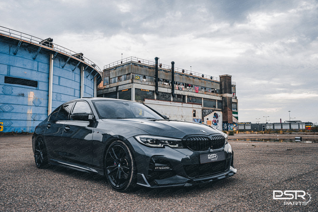 DCE Parts - 5 Piece GTS M-Sport Front Splitter - BMW 3 SERIES G20/G21 Pre-LCI - Gloss Black