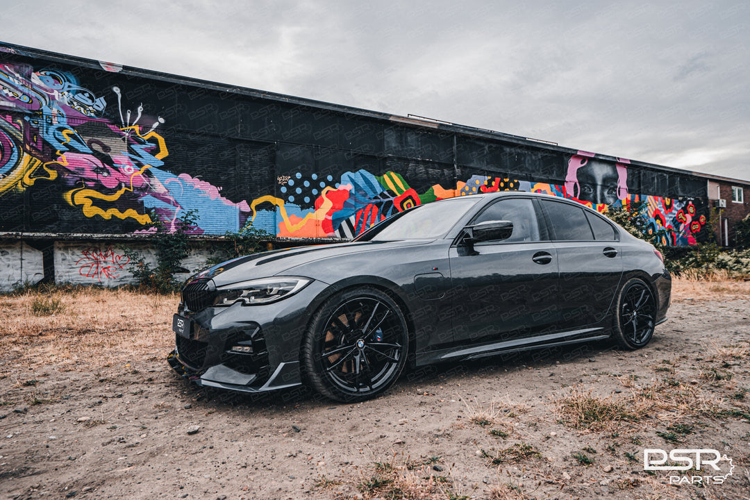 DCE Parts - 5 Piece GTS M-Sport Front Splitter - BMW 3 SERIES G20/G21 Pre-LCI - Gloss Black