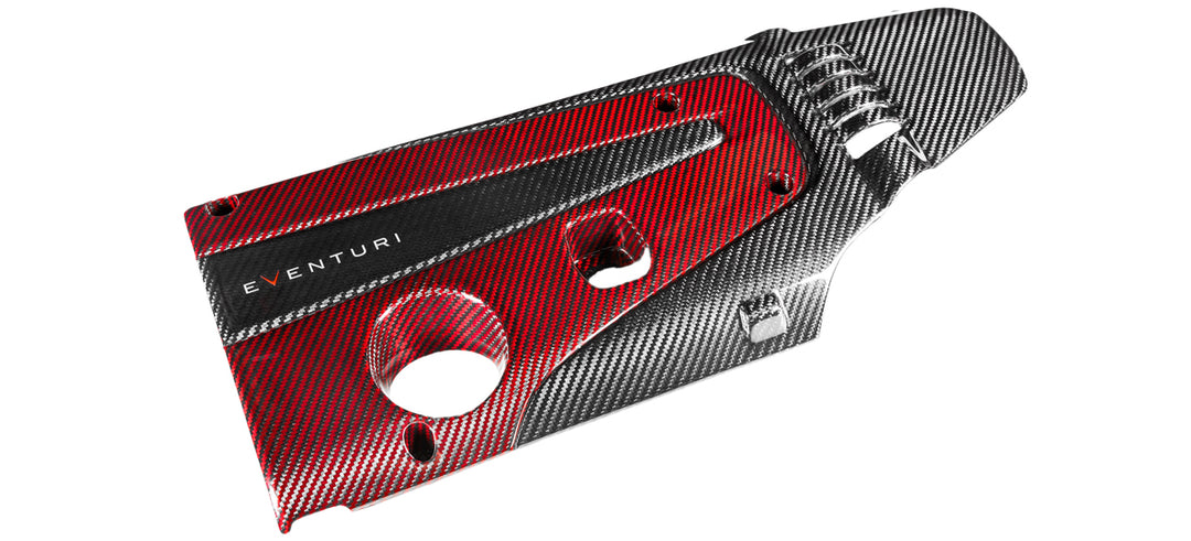 Eventuri - FK8 and FK2 Engine Cover Red and Black