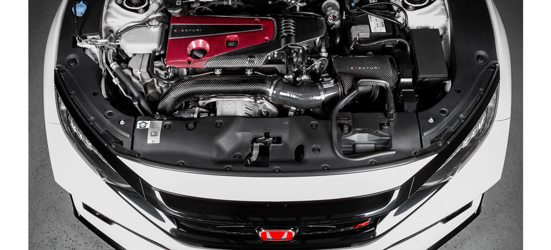 Eventuri - FK8 and FK2 Engine Cover Red and Black