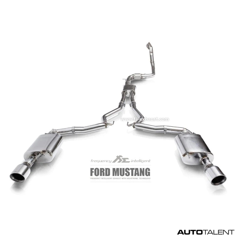 Fi-Exhaust - FORD MUSTANG GT MK6 5.0L COUPE - Front Pipe + Mid Pipe + Valvetronic Muffler + Standard Remote Control System Module Stainless Steel - FD-MT65-CBV