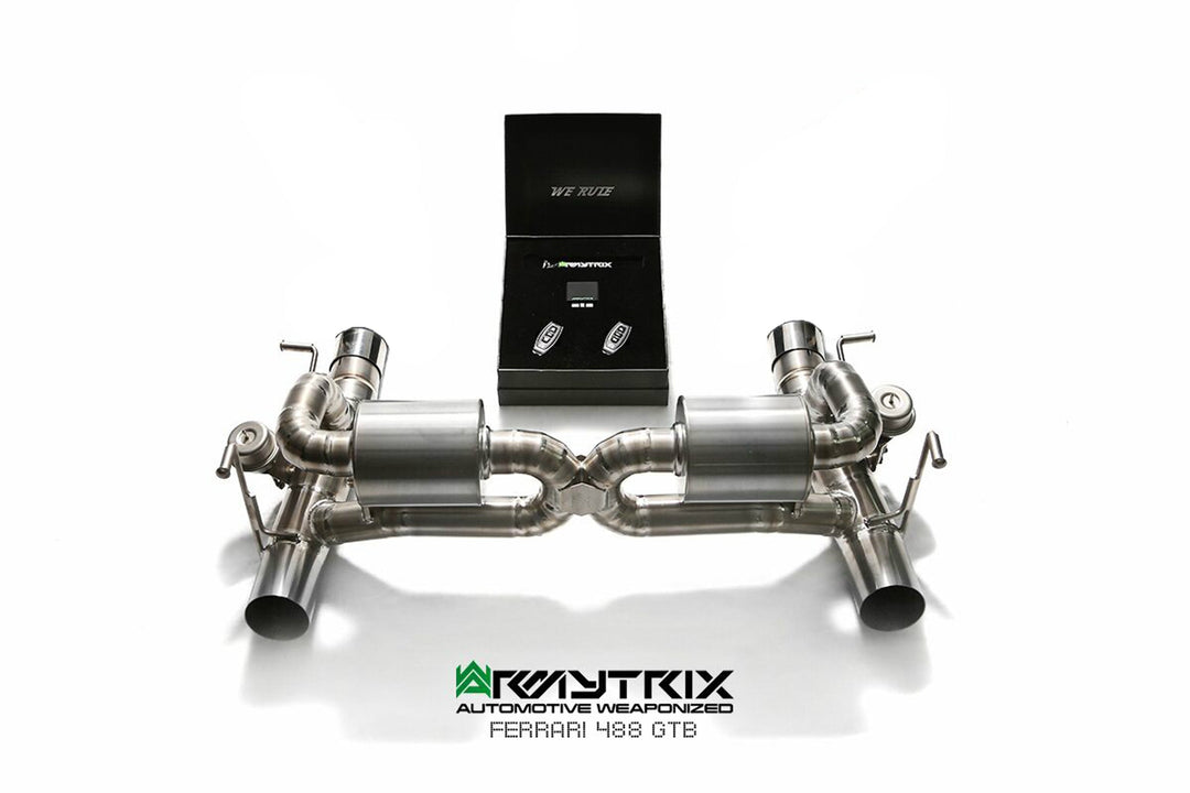 Armytrix - FERRARI 488 SPIDER 3.9L - Cat-back Titanium - FF488-C