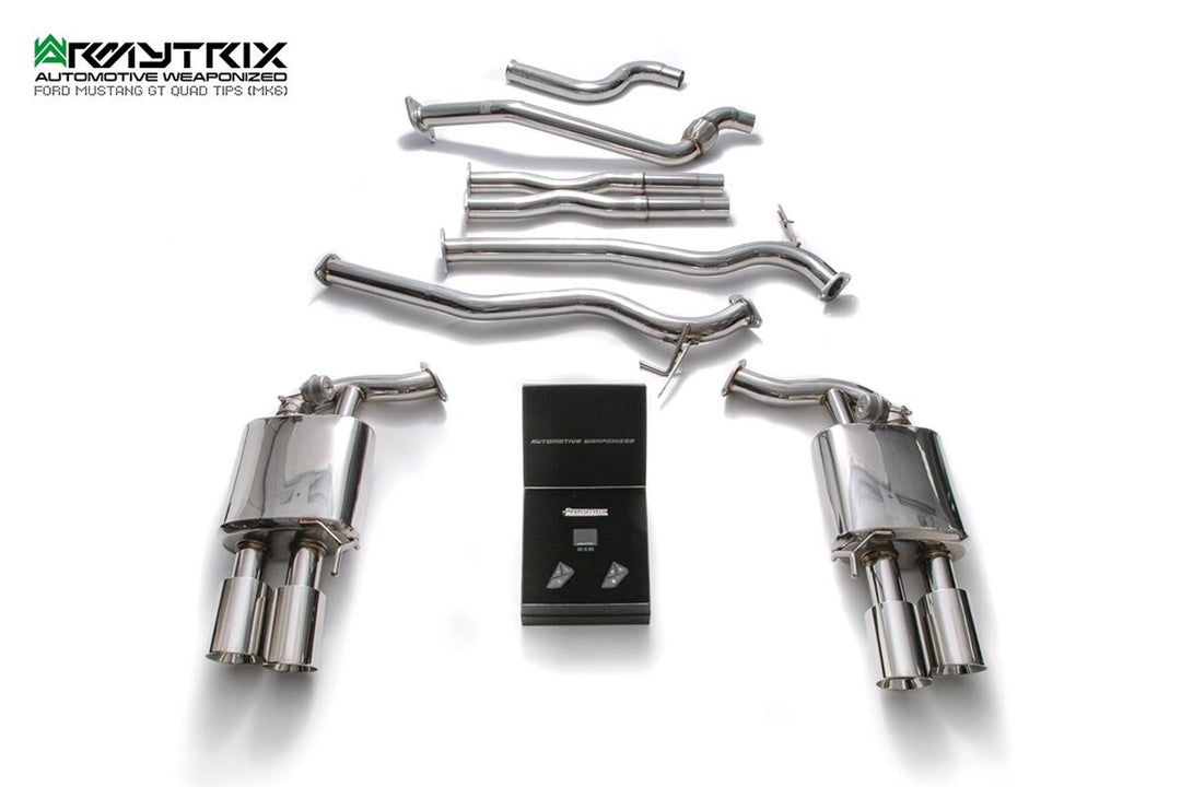 Armytrix - FORD MUSTANG GT MK6 5.0L COUPE - Cat-back Stainless Steel - FDM65Q