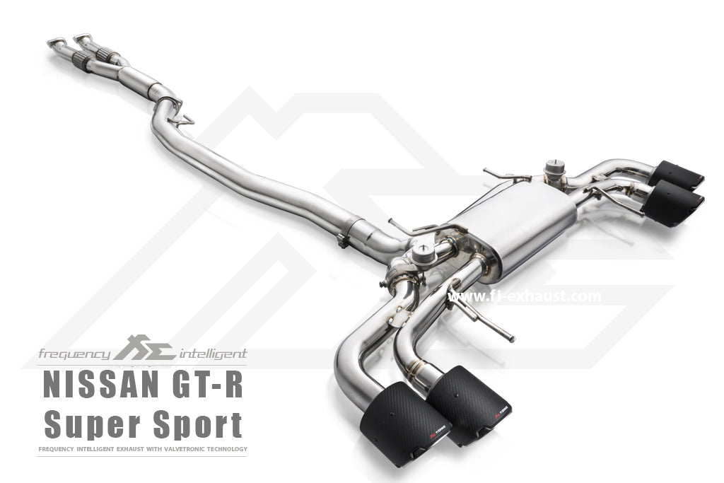Fi-Exhaust - NISSAN GT-R R35 3.8L - Front Y-Pipe+Mid Pipe+Valvetronic Muffler + Valvetronic Muffler Stainless Steel - NI-R35S-CBV