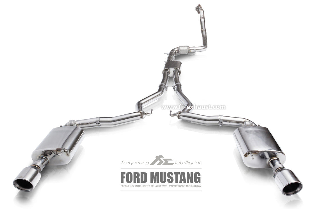 Fi-Exhaust - FORD MUSTANG ECOBOOST MK6 2.3L COUPE - Front Pipe + Mid Pipe + Valvetronic Muffler + Standard remote control system module - FD-MT6-CBV