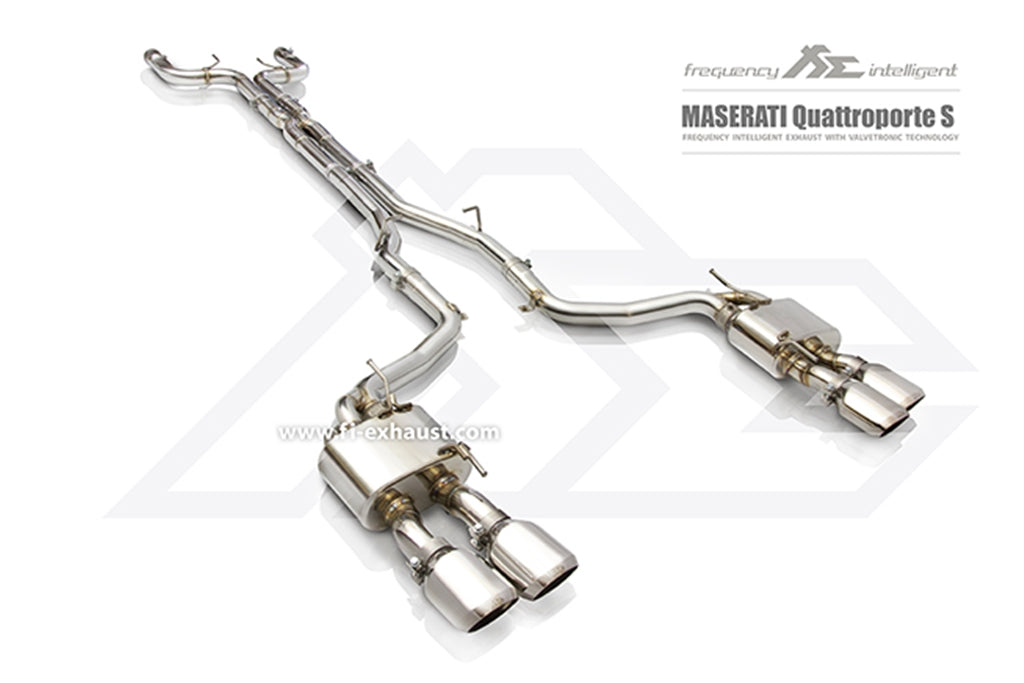 Fi-Exhaust - MASERATI QUATTROPORTE GTS V8 3.8TT - Front Pipe + Mid X-Pipe + Valvetronic Muffler + Standard remote control system module Stainless Steel - MS-QP6-CBV