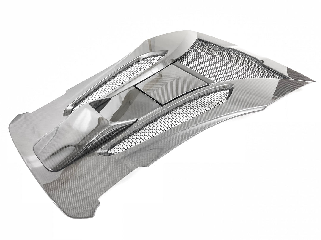 PSM Dynamic - MCLAREN 570S 570S 3.8L - Coupe rear engine cover (with Exhaust scoop) - M5701ECCF