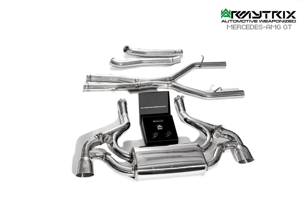 Armytrix - MERCEDES-BENZ AMG GT R190 4.0L GT-S - Cat-back Stainless Steel - MBAGT-C