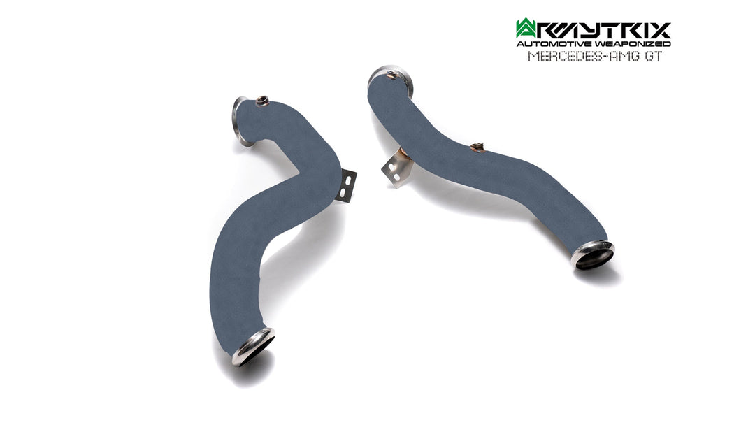 Armytrix - MERCEDES-BENZ AMG GT C190 4.0L GT-S - Ceramic Coated Downpipe Stainless Steel - MBAGT-DDC
