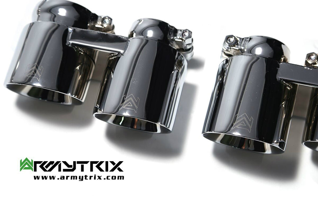 Armytrix - PORSCHE 911 991 MK2 3.8L TURBO S - Tips Stainless Steel - QS35C