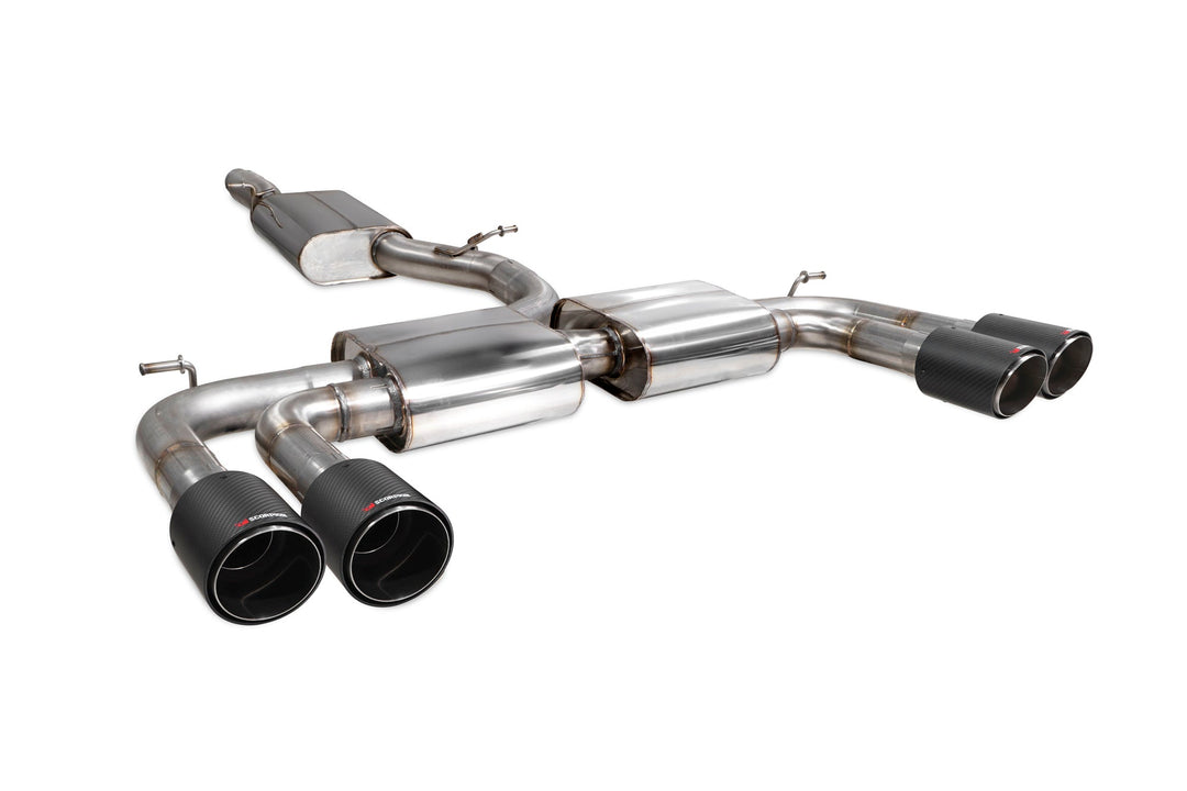 Scorpion Redpower - Audi S3 Saloon 8V - Resonated cat/gpf-back system without valves Catback - SAU097CF - 2013 - 2020