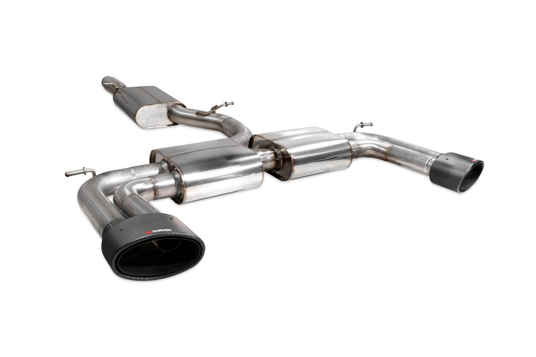 Scorpion Redpower - Audi S3 Saloon 8V - Resonated cat/gpf-back system without valves Catback - SAU099CF - 2013 - 2020