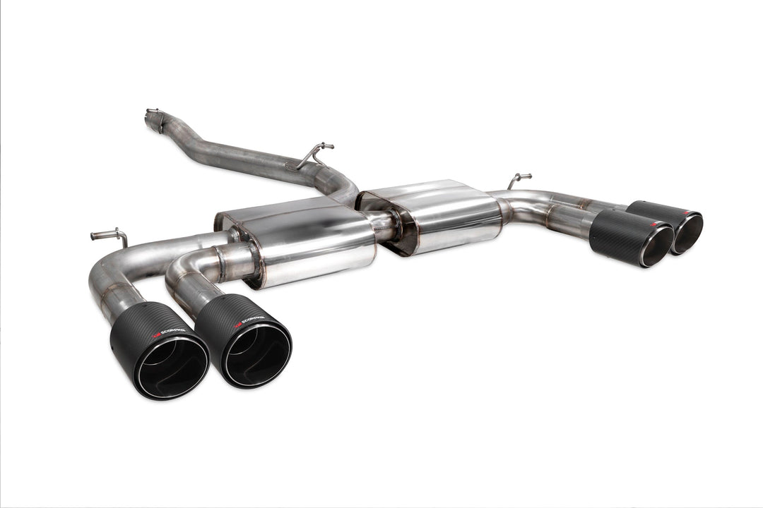 Scorpion Redpower - Audi S3 Saloon 8V - Non-resonated cat/gpf-back system without valves Catback - SAUS097CF - 2013 - 2020