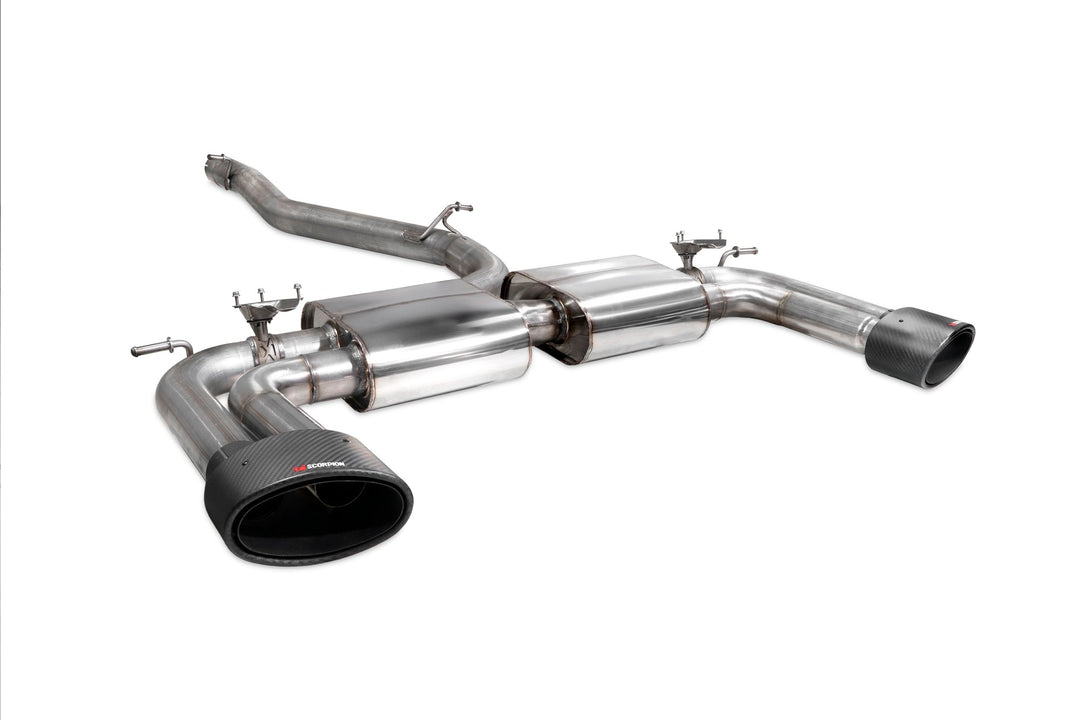 Scorpion Redpower - Audi S3 Saloon 8V - Non-resonated cat/gpf-back system with valves Catback - SAUS098CF - 2013 - 2020