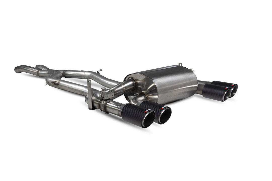 Scorpion Redpower - BMW F80 M3 / M4 F82 F83 - Non-res cat-back system with electronic valves Catback - SBMS073CF - 2014 - 2018
