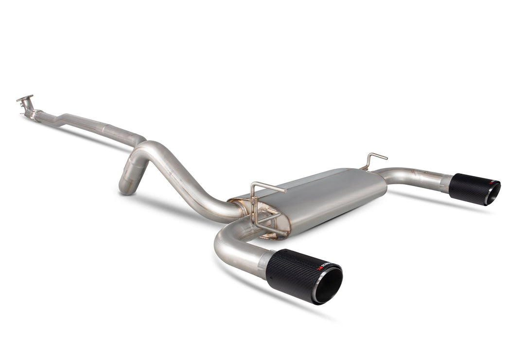Scorpion Redpower - Fiat 500/595 Abarth 1.4 (IHI Turbo) / 595/695 Abarth 1.4 (Garrett Turbo) - Non-resonated cat-back system Catback - SFT005CF - 2008 - 2018
