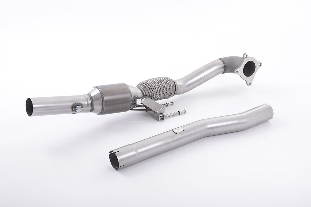 Milltek Large Bore Downpipe and Hi-Flow Sports Cat - Audi TT Mk2 TTS quattro 2008-2014 - SSXVW215