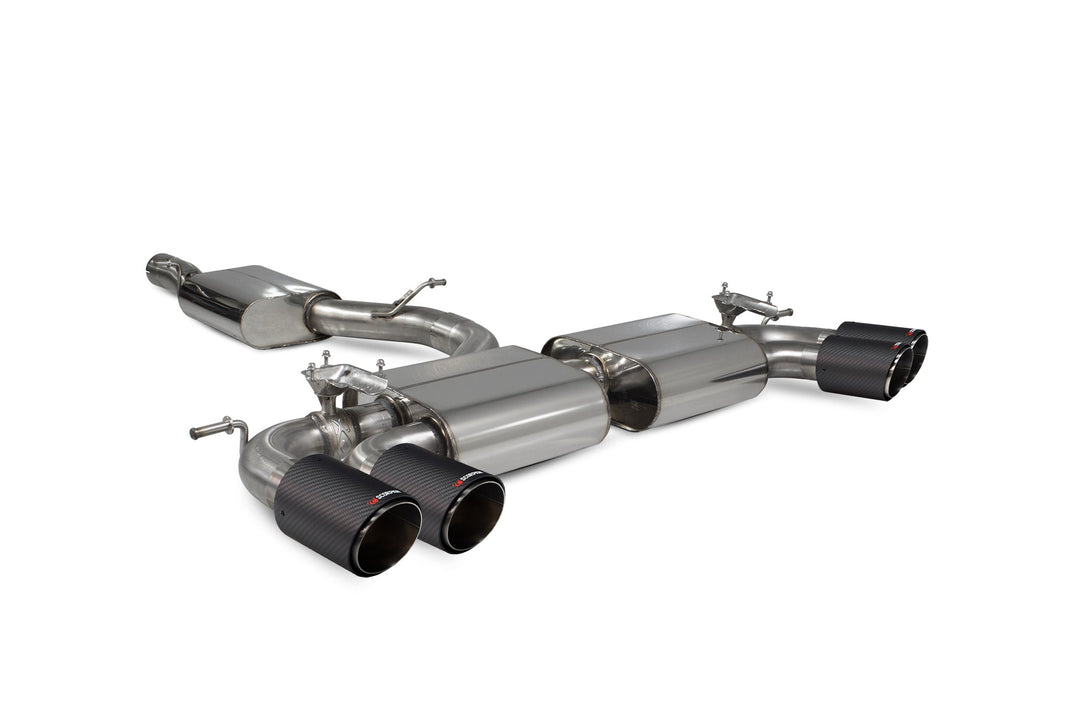 Scorpion Redpower - Volkswagen Golf R MK8 GPF Model - Resonated cat/gpf back system & electronic valves Catback - SVW065CF - 2021 - 2023