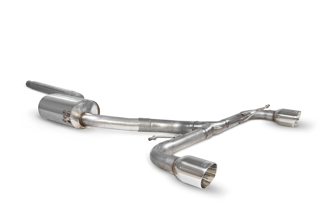 Scorpion Redpower - Volkswagen Scirocco R - Resonated Predator Cat-back System Catback - SVW072 - 2009 - 2017