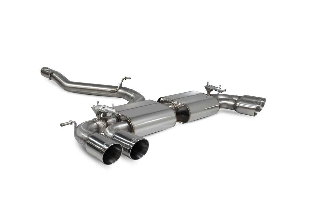 Scorpion Redpower - Volkswagen Golf R MK8 GPF Model - Non-res cat/gpf back system with electronic valves Catback - SVWS065 - 2021 - 2023