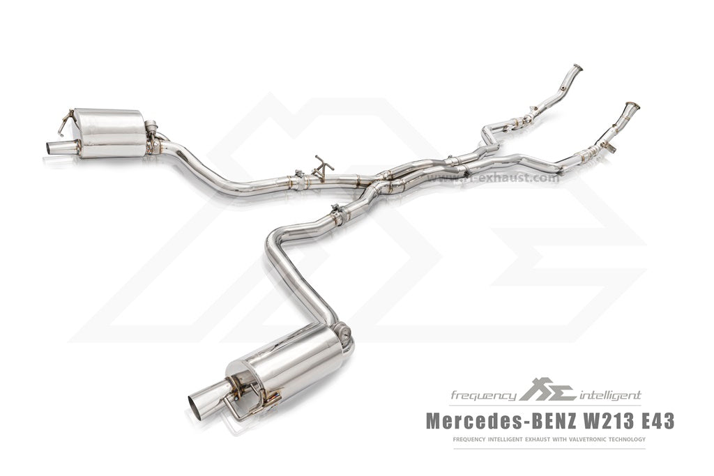 Fi-Exhaust - MERCEDES-BENZ E-CLASS W213 E43 AMG - Front pipe + Mid Pipe + Valvetronic Muffler + Standard remote control system Stainless Steel - MB-213A6-CBV