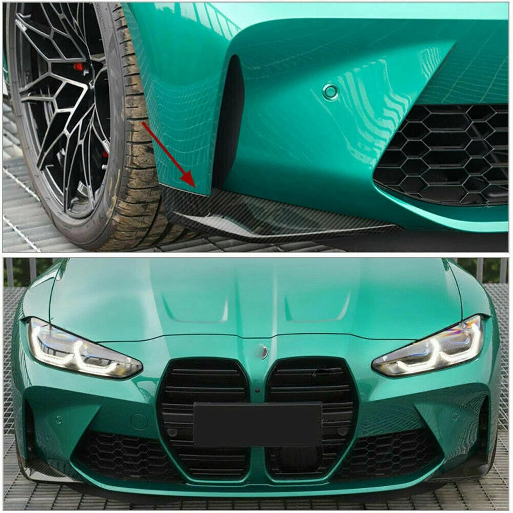 BMW M3 & M4 (2021+, G80 G81 G82 G83) Carbon Fibre Corner Replacement Front Splitter