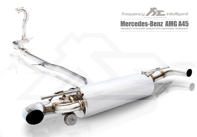 Fi-Exhaust - MERCEDES-BENZ A-CLASS W176 A45 AMG - Front Pipe + Mid Pipe + Valvetronic Muffler Stainless Steel - MB-176A-CBV