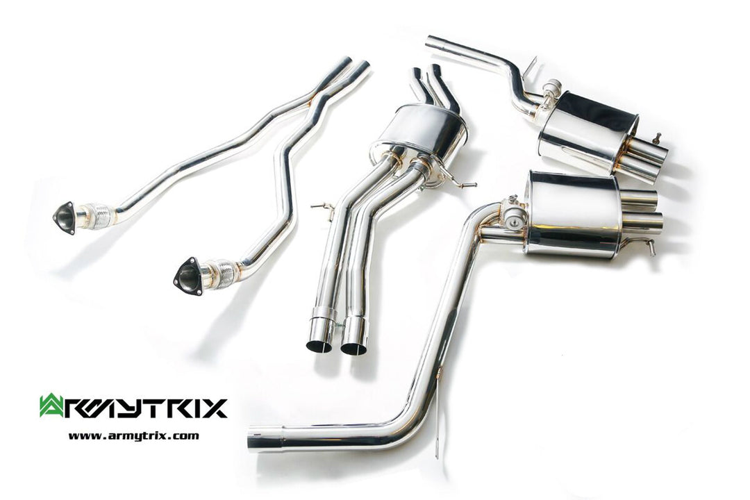 Armytrix - AUDI RS4 B8 4.2 FSI AVANT - Cat-back Stainless Steel - AUB8R-4
