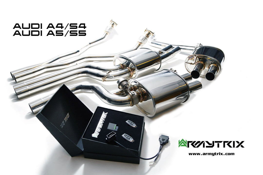 Armytrix - AUDI A4 B8 3.0 TFSI LIMOUSINE - Cat-back Stainless Steel - AUBS4