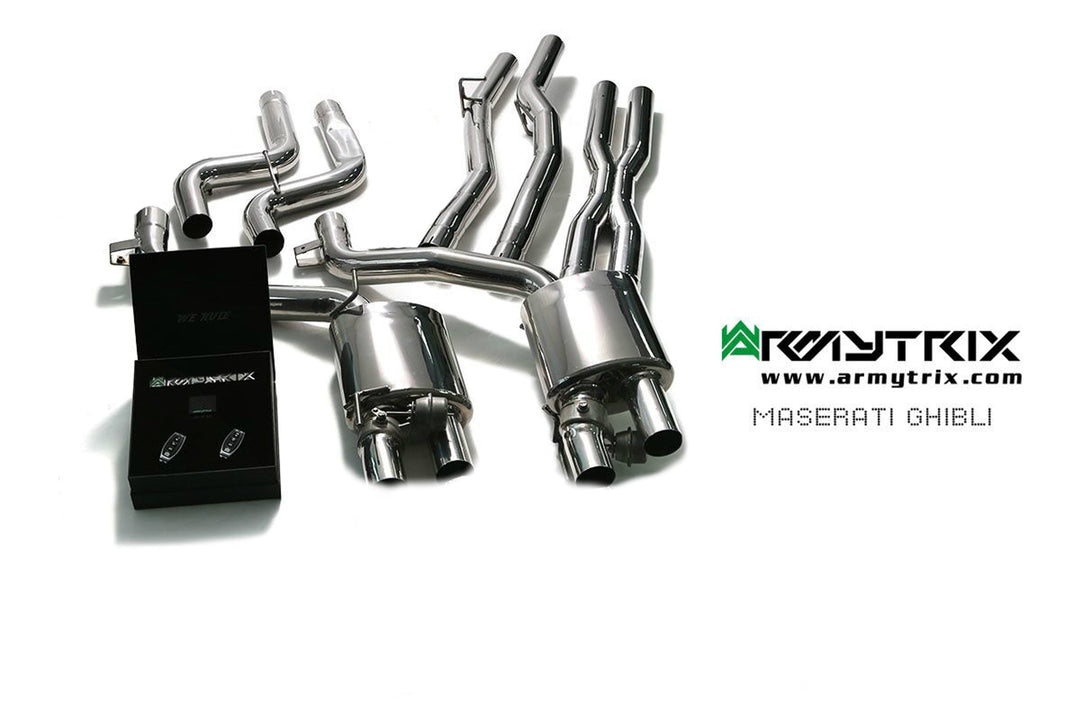 Armytrix - MASERATI GHIBLI M157 3.0L SQ4 - Cat-back Stainless Steel - MG574