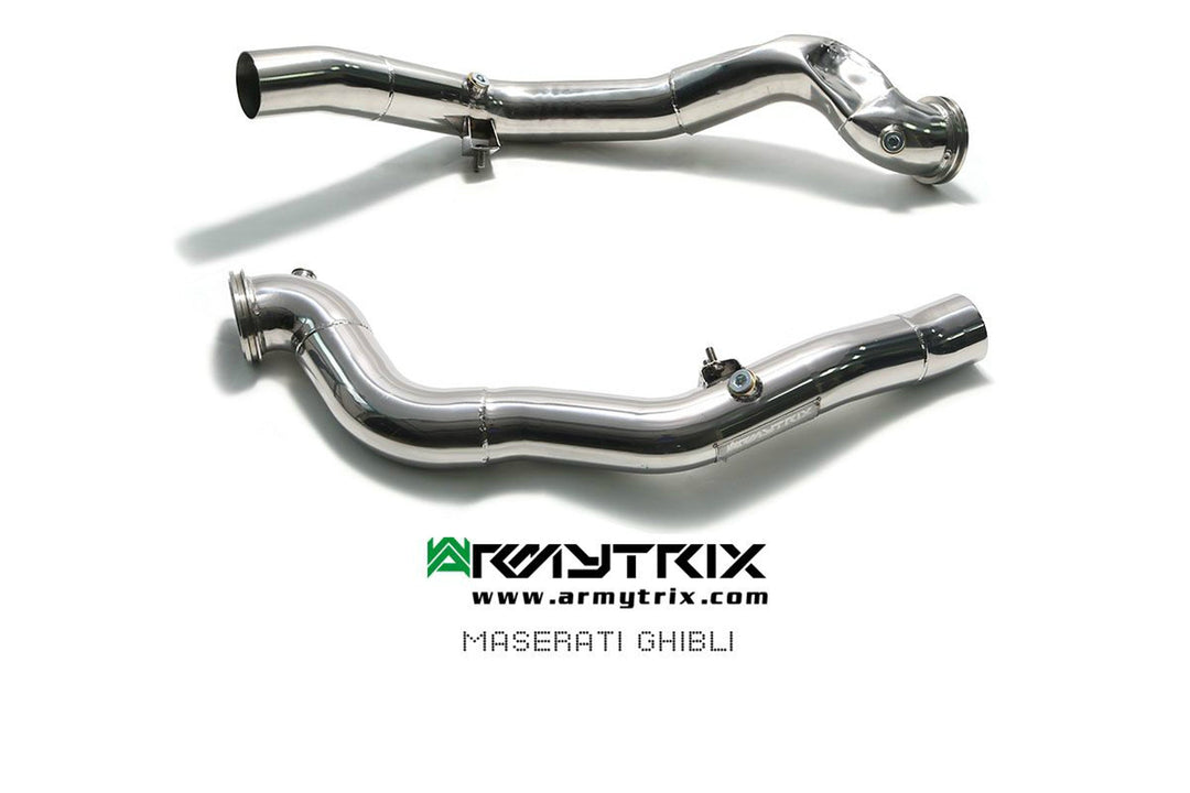 Armytrix - MASERATI GHIBLI M157 3.0L SQ4 - Downpipe Stainless Steel - MG574-DD