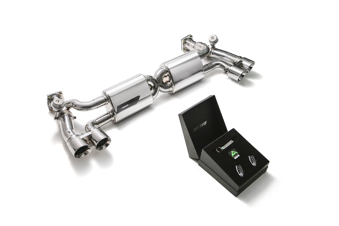 Armytrix - PORSCHE 911 991 MK2 3.8L TURBO S - Decatted Exhaust Stainless Steel - P91T2