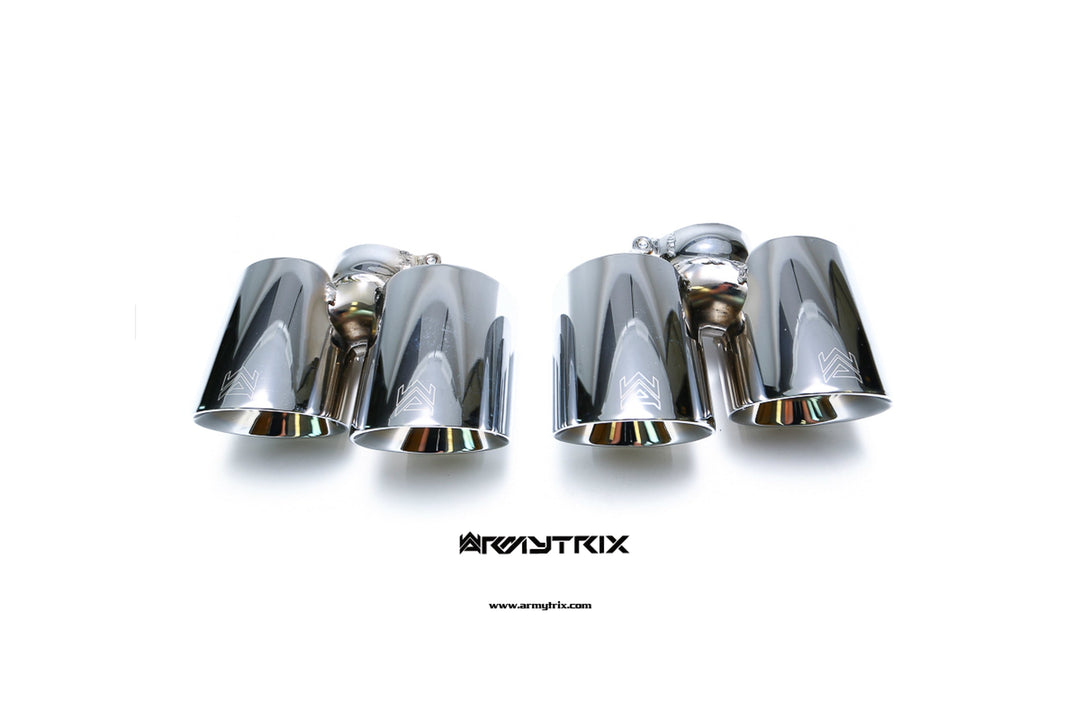 Armytrix - PORSCHE 911 997 MK1 3.8L CARRERA - Tips Stainless Steel - QS26C