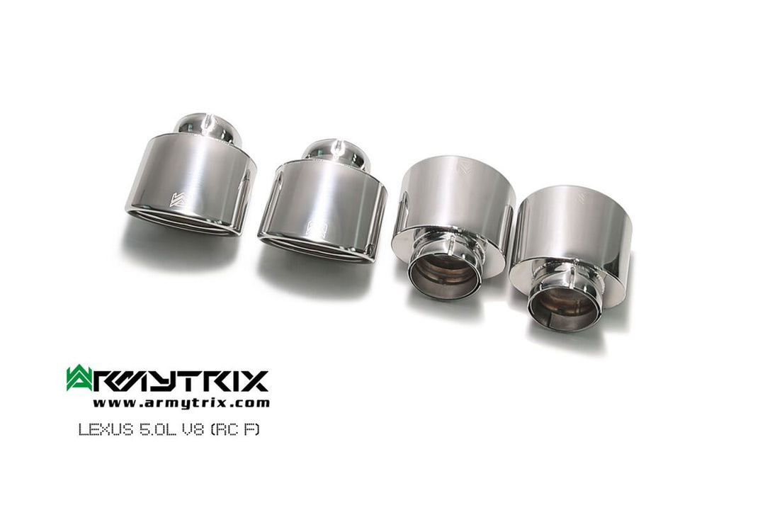 Armytrix - LEXUS RC F 5.0L - Tips Stainless Steel - QS3840C