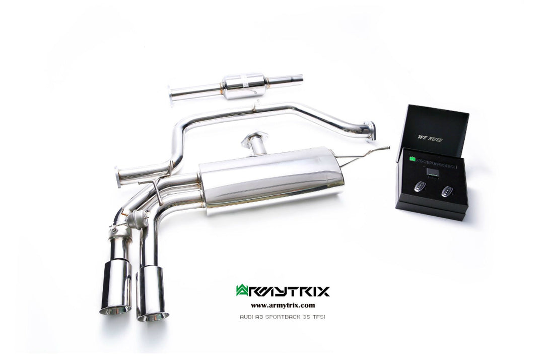 Armytrix - VW GOLF MK7 1.4 TSI - Cat-back Stainless Steel - AU8VA