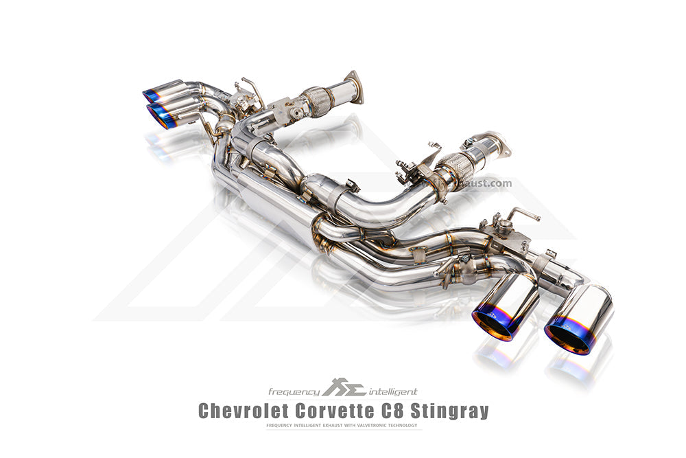 Fi-Exhaust - CHEVROLET CORVETTE STINGRAY C8 6.2L - Valvetronic Muffler Stainless Steel - CC-C8-CBE