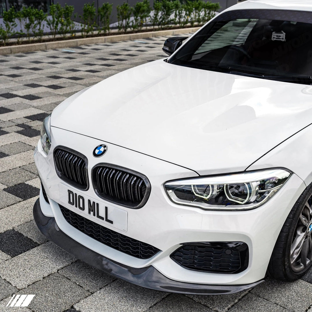 PSR Parts - Carbon Fibre Double Slat Kidney Grilles for BMW 1 Series (2015-2019, LCI F20 F21)