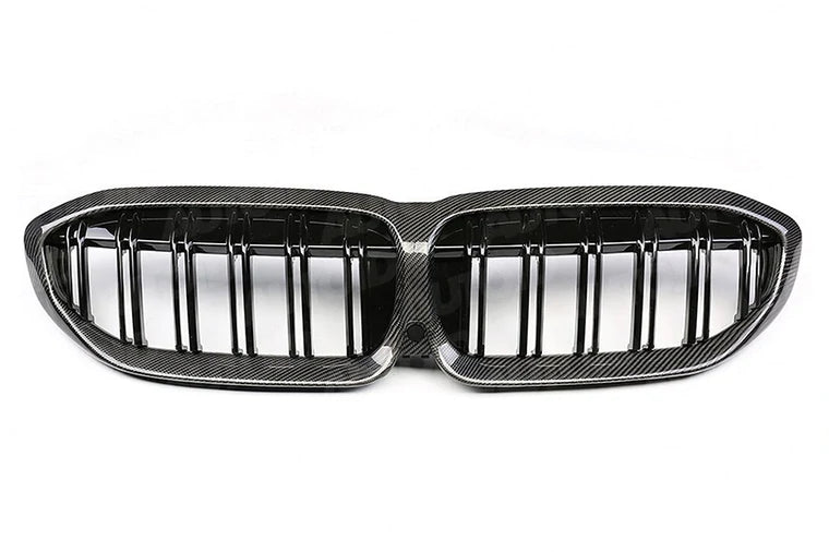 PSR Parts - Carbon Fibre Double Slat Kidney Grilles for BMW 3 Series (2019+, G20 G21)