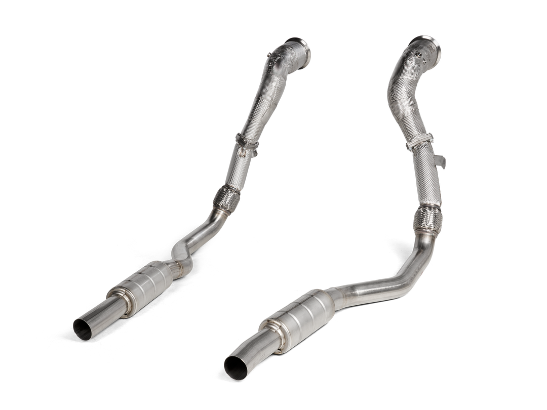 Akrapovič - Downpipe / Link pipe set (SS) - Audi RS 6 Avant (C8) - OPF/GPF (2020-2021)