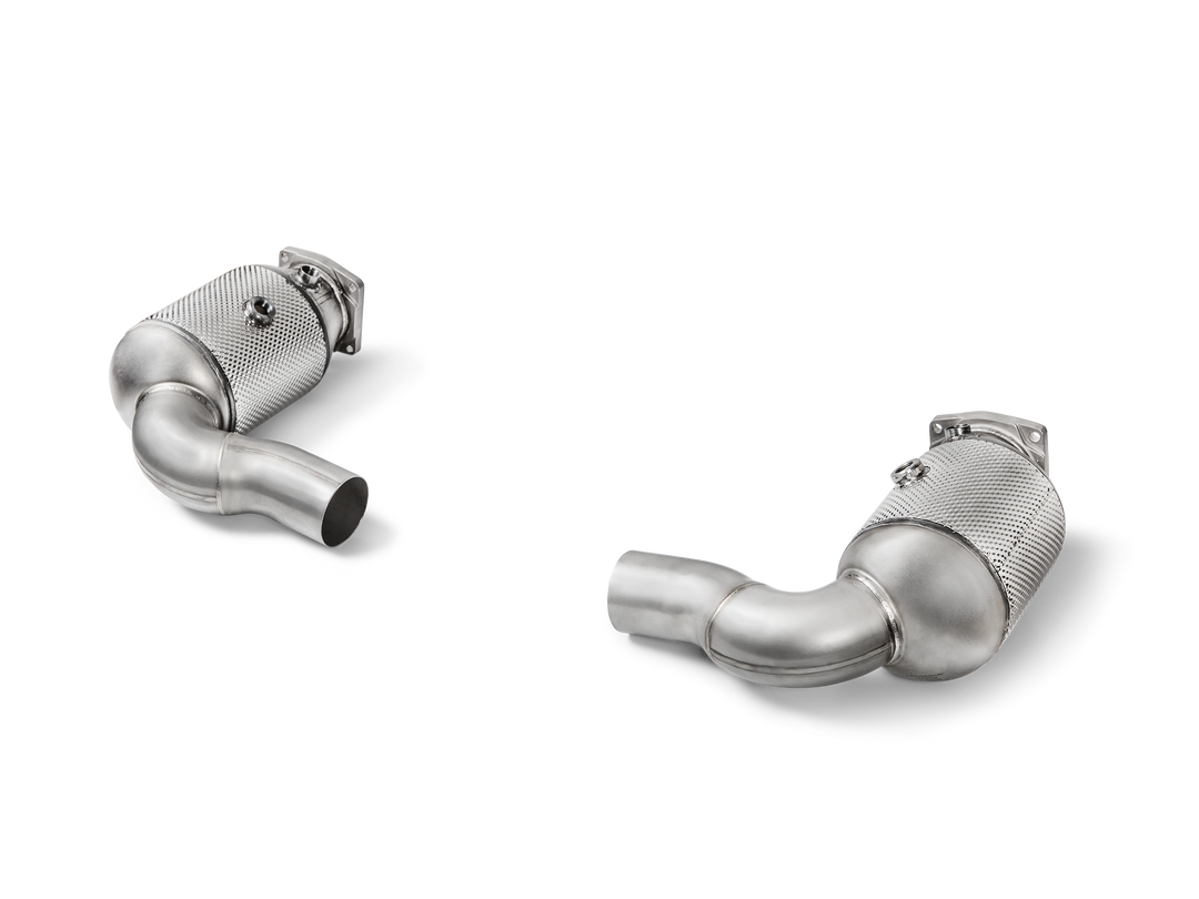 Akrapovič - Link Pipe Set w Cat (SS) - Porsche 911 Turbo / Turbo S (991.2) (2016-2019)