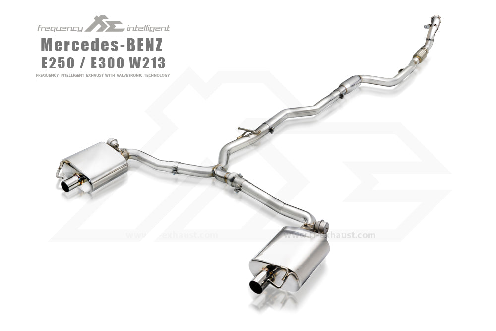 Fi-Exhaust - MERCEDES-BENZ E-CLASS W213 E250 - Mid Y-Pipe + Valvetronic Muffler + Standard remote control system module Stainless Steel - MB-213-CBV